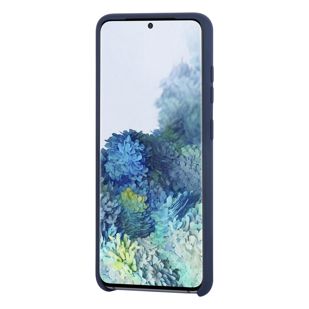 Samsung Galaxy S20 Ultra Diepblauw Backcover hoesje - silicone Samsung Galaxy S20 Ultra Diepblauw Backcover hoesje - silicone