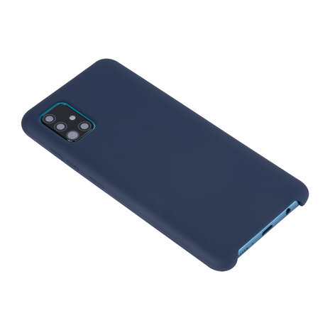Samsung Galaxy A51 Tiefes Blau Back-Cover hul - Silikon Samsung Galaxy A51 Tiefes Blau Back-Cover hul - Silikon