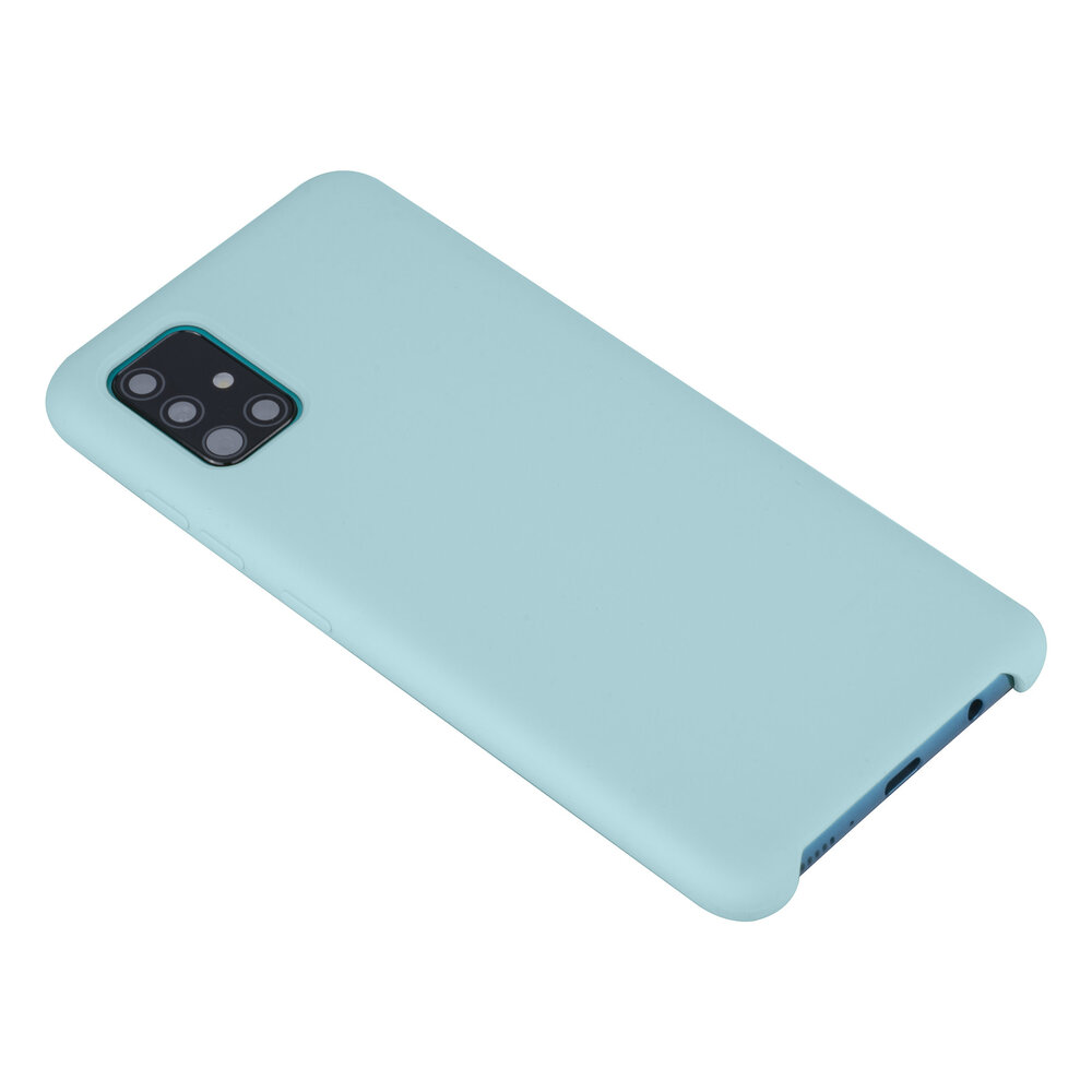 Samsung Galaxy A71 Bleu clair Back cover coque - Silicone Samsung Galaxy A71 Bleu clair Back cover coque - Silicone