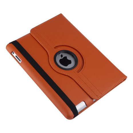 Apple iPad 2-3-4 Book case Oranje Book Case Tablethoes - 360 graden draaibaar Apple iPad 2-3-4 Book case Oranje Book Case Tablethoes - 360 graden draaibaar