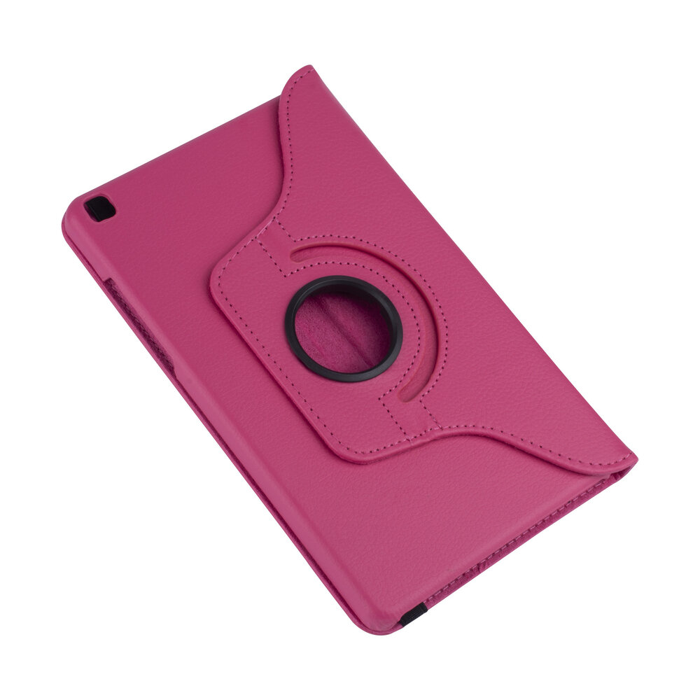 Samsung Tab A 8.0 2019 Felroze Book Case Tablethoes - 360 graden draaibaar Samsung Tab A 8.0 2019 Felroze Book Case Tablethoes - 360 graden draaibaar