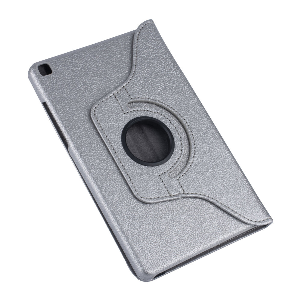 Samsung Tab A 8.0 2019 Zilver Book Case Tablethoes - 360 graden draaibaar Samsung Tab A 8.0 2019 Zilver Book Case Tablethoes - 360 graden draaibaar