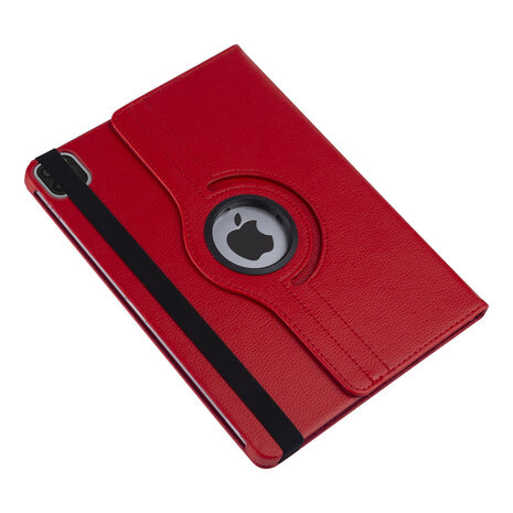Apple iPad Pro 11 inch 2020 Rood Book Case Tablethoes - 360 graden draaibaar Apple iPad Pro 11 inch 2020 Rood Book Case Tablethoes - 360 graden draaibaar