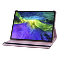 Apple iPad 9.7 (2017) en Apple iPad 9.7 (2018) Rose Gold 360 graden draaibaar hoes - Book Case Tablethoes