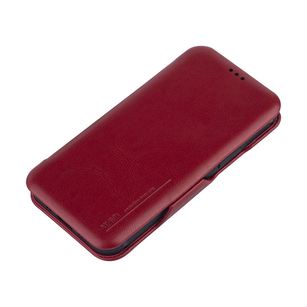 UNIQ Accessory Apple iPhone 12 Mini Red Book type case - Card Holder UNIQ Accessory Apple iPhone 12 Mini Red Book type case - Card Holder