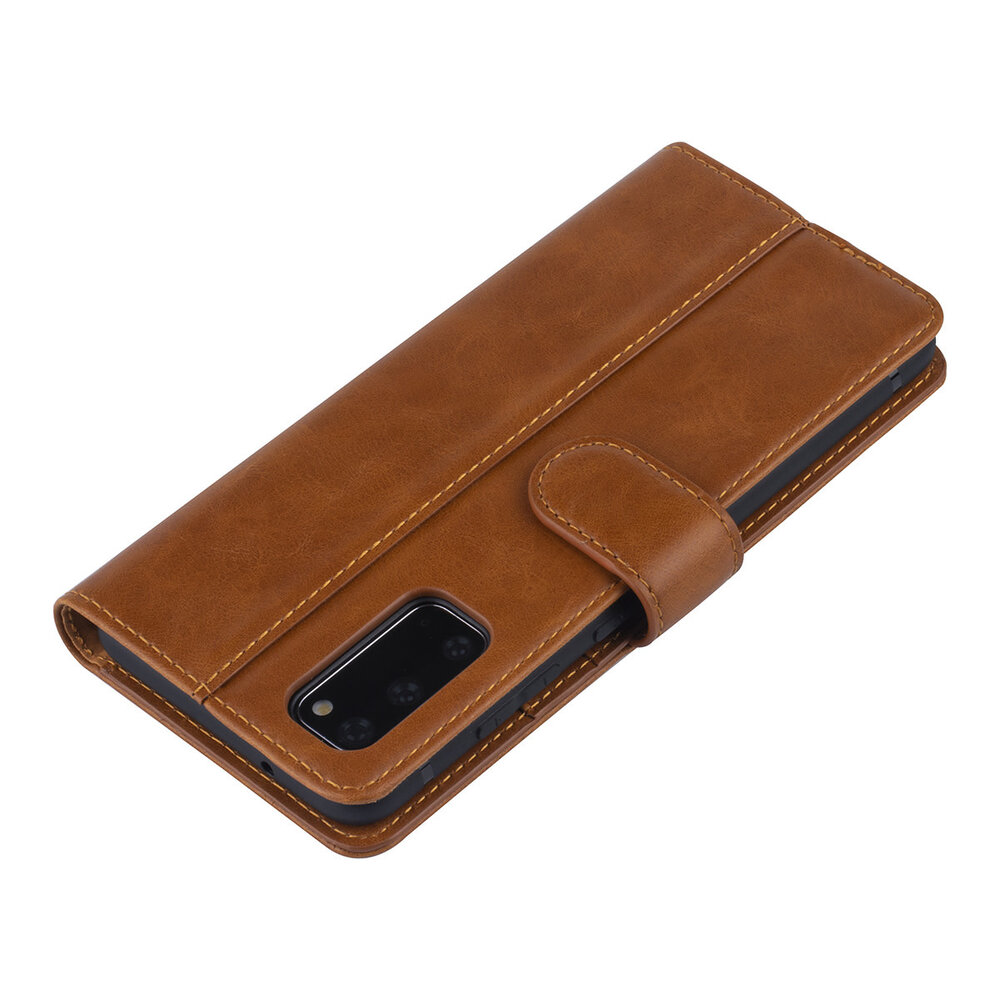 UNIQ Accessory Bruin hoesje Samsung Galaxy S20 - Book Case - PU leather UNIQ Accessory Bruin hoesje Samsung Galaxy S20 - Book Case - PU leather