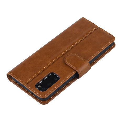 UNIQ Accessory Bruin hoesje Samsung Galaxy S20 - Book Case - PU leather UNIQ Accessory Bruin hoesje Samsung Galaxy S20 - Book Case - PU leather