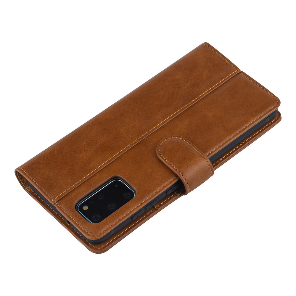 UNIQ Accessory Bruin hoesje Samsung Galaxy S20 Plus - Book Case - PU leather UNIQ Accessory Bruin hoesje Samsung Galaxy S20 Plus - Book Case - PU leather