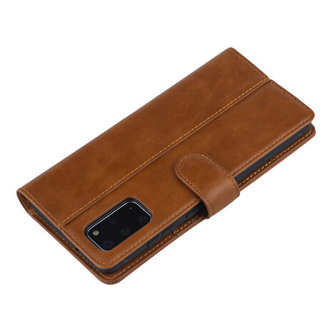 UNIQ Accessory Bruin hoesje Samsung Galaxy S20 Plus - Book Case - PU leather UNIQ Accessory Bruin hoesje Samsung Galaxy S20 Plus - Book Case - PU leather