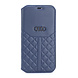 Audi Audi Apple iPhone 12 Mini Bleu Book type housse Q8 Série - Genuine Leather Audi Audi Apple iPhone 12 Mini Bleu Book type housse Q8 Série - Genuine Leather