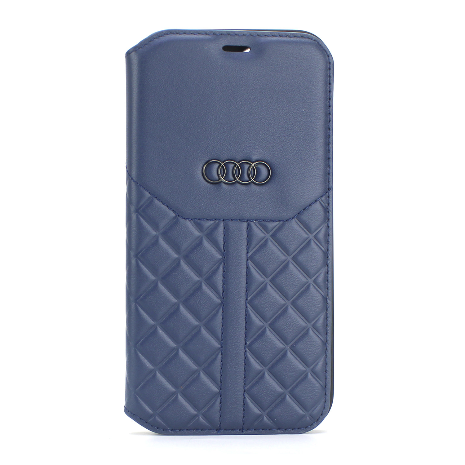 Audi Apple iPhone 12 / 12 Pro Blau Book-Case hul Q8 Serie - Genuine Leather  - NT Mobiel Accessoires - Niederlande