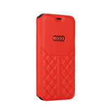 Audi Audi Apple iPhone 12 Pro Max Rouge Book type housse Q8 Série - Genuine Leather Audi Audi Apple iPhone 12 Pro Max Rouge Book type housse Q8 Série - Genuine Leather