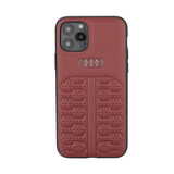 Audi Audi Apple iPhone 12 Mini Merlot Backcover hoesje A6 Serie - Genuine Leather Audi Audi Apple iPhone 12 Mini Merlot Backcover hoesje A6 Serie - Genuine Leather