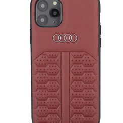Audi Apple iPhone 12 Mini Merlot Backcover hoesje A6 Serie - Genuine Leather