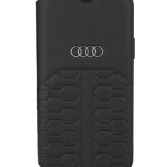 Audi Apple iPhone 12 Mini Black Book type case A6 Serie - Genuine Leather
