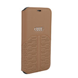 Audi Audi Apple iPhone 12 Pro Max Marron Book type housse A6 Série - Genuine Leather Audi Audi Apple iPhone 12 Pro Max Marron Book type housse A6 Série - Genuine Leather