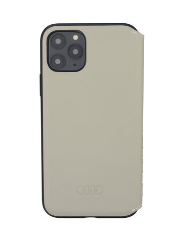 Audi Audi Apple iPhone 12 Pro Max Beige Book type case A6 Serie - Genuine Leather Audi Audi Apple iPhone 12 Pro Max Beige Book type case A6 Serie - Genuine Leather