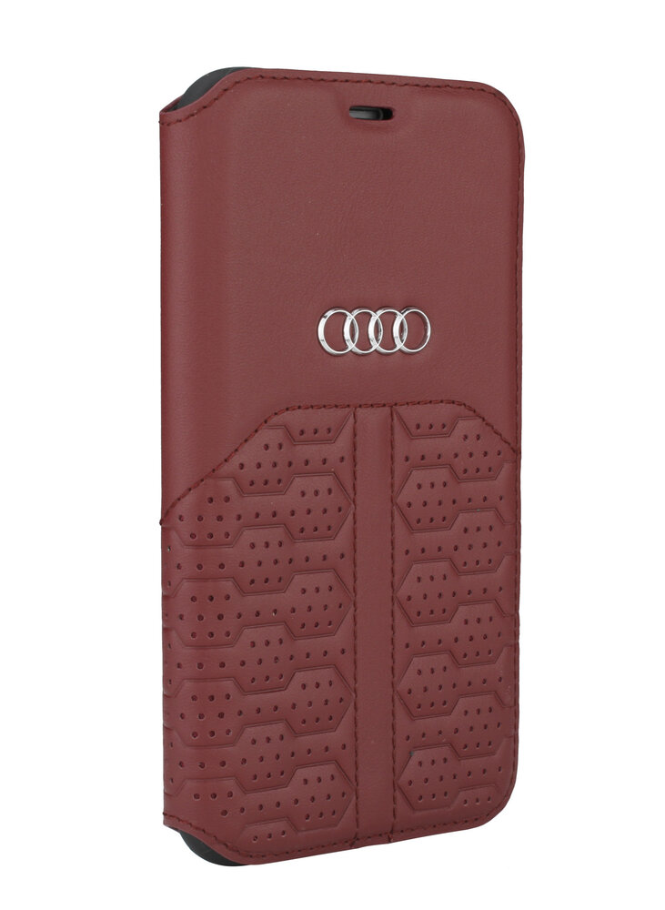 Audi Audi Apple iPhone 12 Pro Max Merlot Book type case A6 Serie - Genuine Leather Audi Audi Apple iPhone 12 Pro Max Merlot Book type case A6 Serie - Genuine Leather