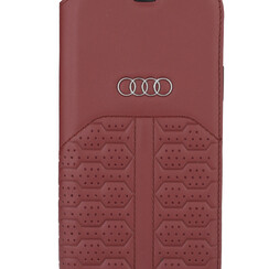 Audi hoesje - Merlot - iPhone 12 Mini - Book Case - A6 Serie - Genuine Leather