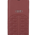 Audi Audi Apple iPhone 12 Pro Max Merlot Book type housse A6 Série - Genuine Leather