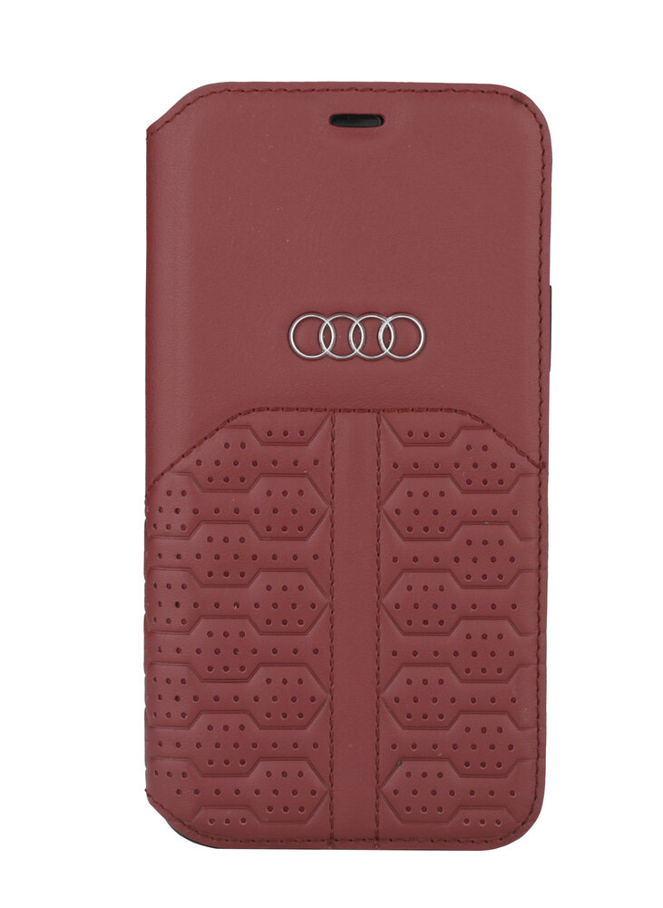 Audi Audi Apple iPhone 12 Pro Max Merlot Book type case A6 Serie - Genuine Leather Audi Audi Apple iPhone 12 Pro Max Merlot Book type case A6 Serie - Genuine Leather