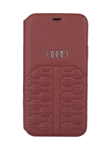 Audi Audi Apple iPhone 12 Pro Max Merlot Book type case A6 Serie - Genuine Leather Audi Audi Apple iPhone 12 Pro Max Merlot Book type case A6 Serie - Genuine Leather