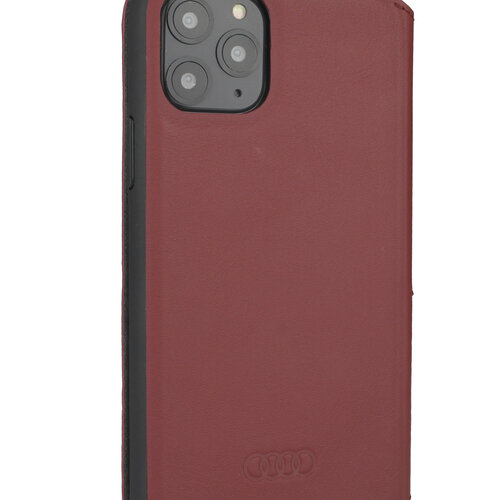 Audi Audi hoesje - Merlot - iPhone 12 Pro Max - Book Case - A6 Serie - Genuine Leather