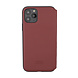 Audi Audi Apple iPhone 12 Mini Merlot Book type housse A6 Série - Genuine Leather Audi Audi Apple iPhone 12 Mini Merlot Book type housse A6 Série - Genuine Leather