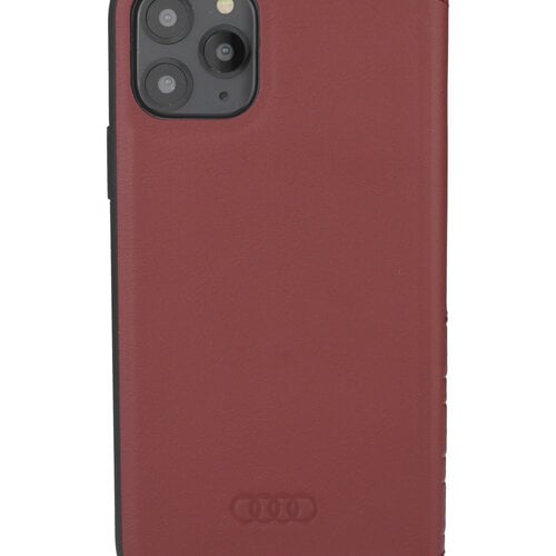Audi Audi hoesje - Merlot - iPhone 12 Pro Max - Book Case - A6 Serie - Genuine Leather