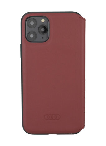 Audi Audi Apple iPhone 12 Pro Max Merlot Book type case A6 Serie - Genuine Leather Audi Audi Apple iPhone 12 Pro Max Merlot Book type case A6 Serie - Genuine Leather
