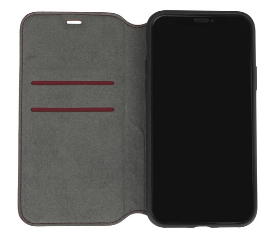 Audi Audi Apple iPhone 12 Pro Max Merlot Book-Case hul A6 Serie - Genuine Leather Audi Audi Apple iPhone 12 Pro Max Merlot Book-Case hul A6 Serie - Genuine Leather