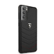 Ferrari Ferrari Samsung Galaxy S21 Zwart Backcover hoesje - Off Track Quilted Ferrari Ferrari Samsung Galaxy S21 Zwart Backcover hoesje - Off Track Quilted