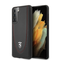 Ferrari Samsung Galaxy S21 Plus Schwarz Back-Cover hul - Off Track Stitch Line