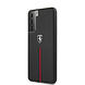 Ferrari Ferrari Samsung Galaxy S21 Plus Schwarz Back-Cover hul - Off Track-Streifen Ferrari Ferrari Samsung Galaxy S21 Plus Schwarz Back-Cover hul - Off Track-Streifen