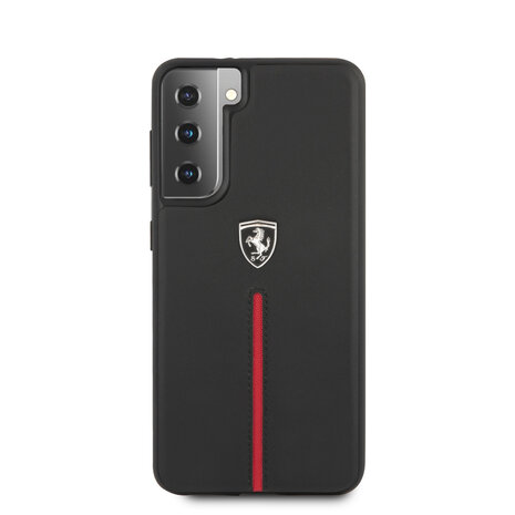 Ferrari Ferrari Samsung Galaxy S21 Plus Black Back cover case - Off Track Stripe Ferrari Ferrari Samsung Galaxy S21 Plus Black Back cover case - Off Track Stripe