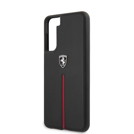 Ferrari Ferrari Samsung Galaxy S21 Plus Schwarz Back-Cover hul - Off Track-Streifen Ferrari Ferrari Samsung Galaxy S21 Plus Schwarz Back-Cover hul - Off Track-Streifen