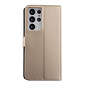 Goud hoesje Samsung Galaxy S21 Ultra - Book Case