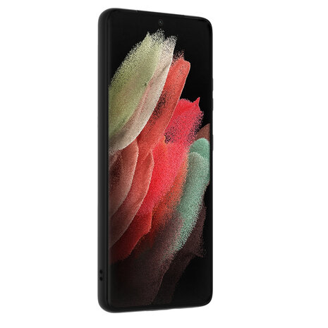 Samsung Galaxy S21 Ultra TPU Backcover - Zwart Samsung Galaxy S21 Ultra TPU Backcover - Zwart