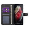 Samsung Galaxy S21 Ultra Book-Case hul - Schwarz