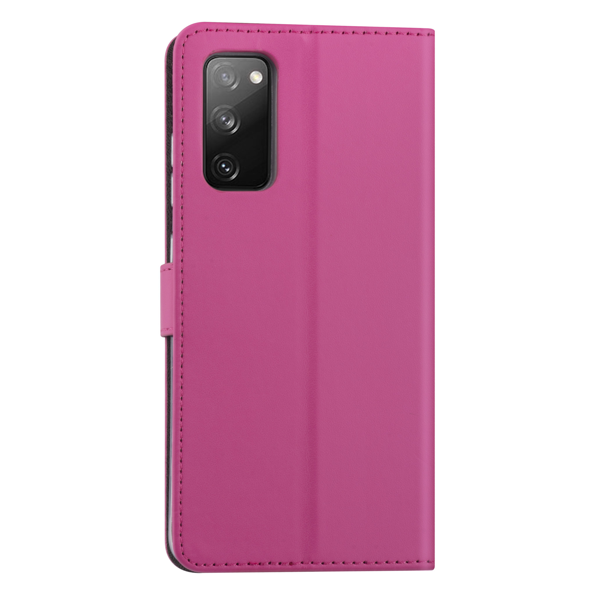 Felroze hoesje Samsung Galaxy S20 FE - Book Case, foto 2 van 3