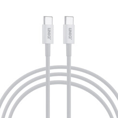 UNIQ Accessory Ladekabel - USB C auf USB C, 1 m, weiß