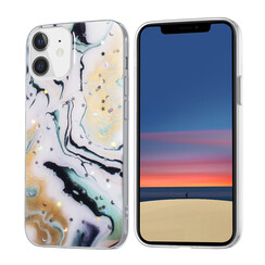 Apple iPhone 12 Mini TPU Back Cover - Glitter Print Light Mix