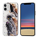Apple iPhone 12 Mini TPU Backcover - Mix Donker Glitter Print Apple iPhone 12 Mini TPU Backcover - Mix Donker Glitter Print