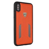 Lamborghini Lamborghini back cover coque Apple iPhone X-Xs D6 Serie Orange - Genuine Leather Lamborghini Lamborghini back cover coque Apple iPhone X-Xs D6 Serie Orange - Genuine Leather