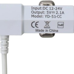 Chargeur de voiture YD Lightning USB - Blanc