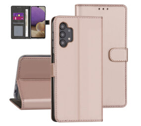 Samsung Galaxy A32 Kunstleer Booktype hoesje - Rose Gold - 5G Samsung Galaxy A32 Kunstleer Booktype hoesje - Rose Gold - 5G