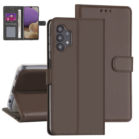 Samsung Galaxy A32 Book type housse - Marron - 5G Samsung Galaxy A32 Book type housse - Marron - 5G