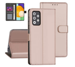 Samsung Galaxy A72 Kunstleer Booktype hoesje - Rose Gold Samsung Galaxy A72 Kunstleer Booktype hoesje - Rose Gold