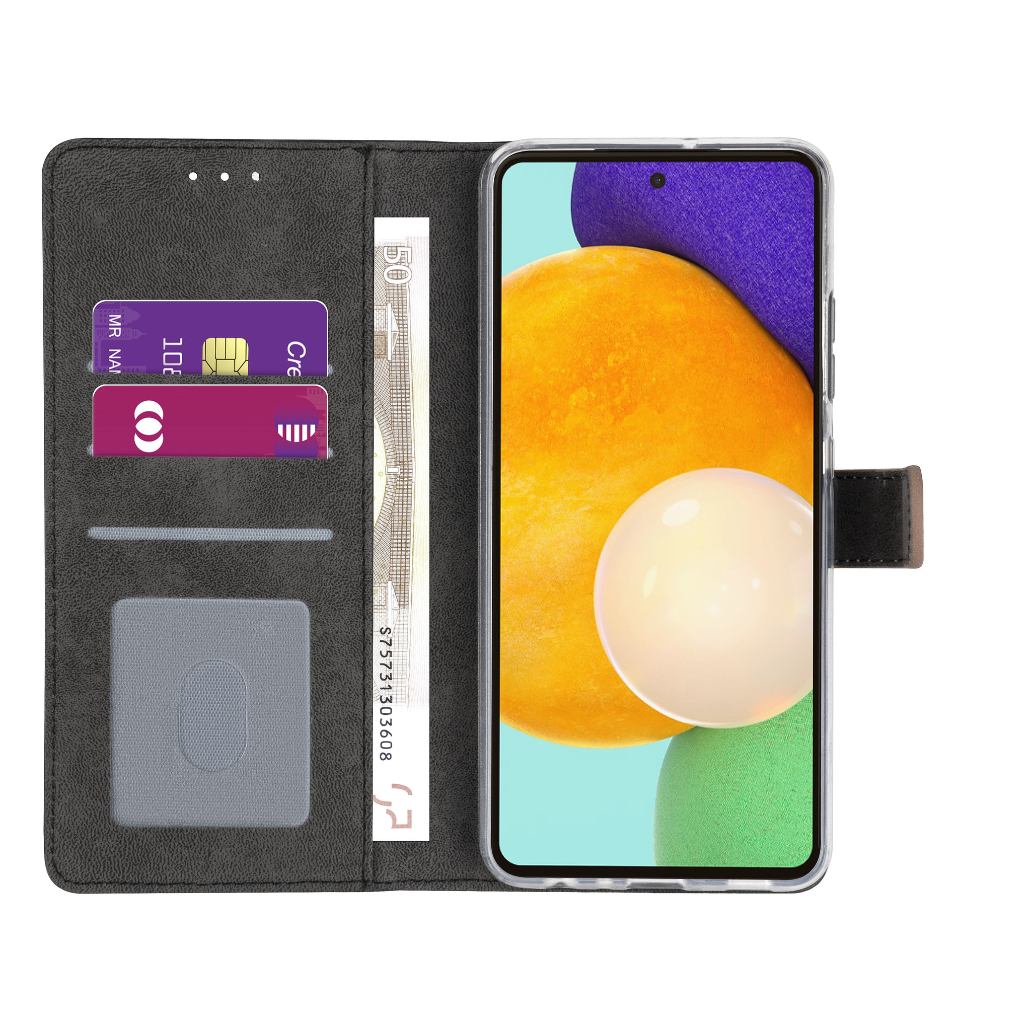 Samsung Galaxy A72 Kunstleer Booktype hoesje - Rose Gold, foto 4 van 4
