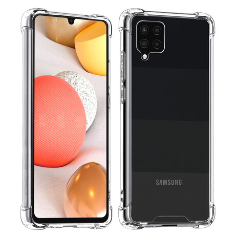 Samsung Galaxy A42 TPU Backcover - Transparent - Antishock Samsung Galaxy A42 TPU Backcover - Transparent - Antishock